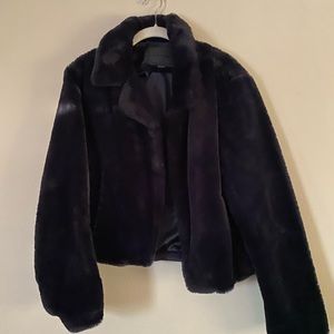 New, without tags women’s faux fur cropped jacket from Blank NYC